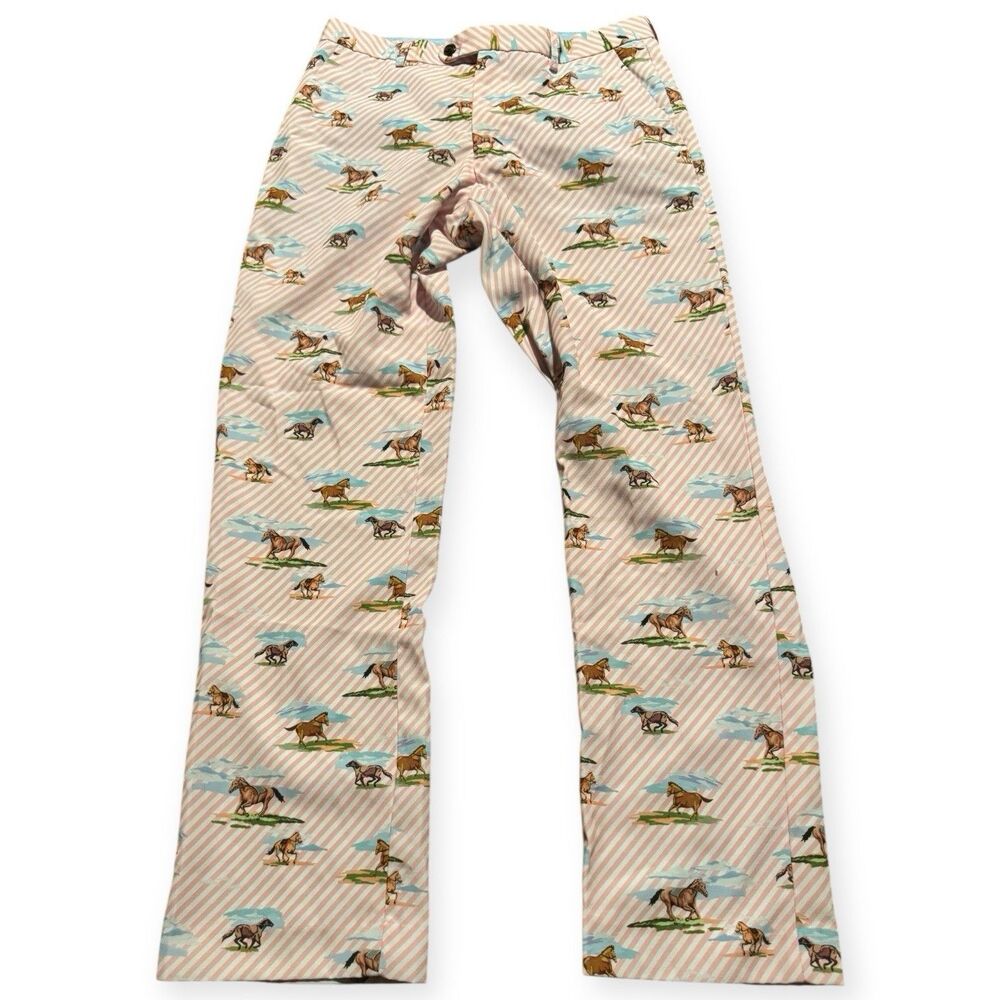 Shinesty Men 30 Supreme Steed Horse Kentucky Oaks Derby Race Pants AllOver Print